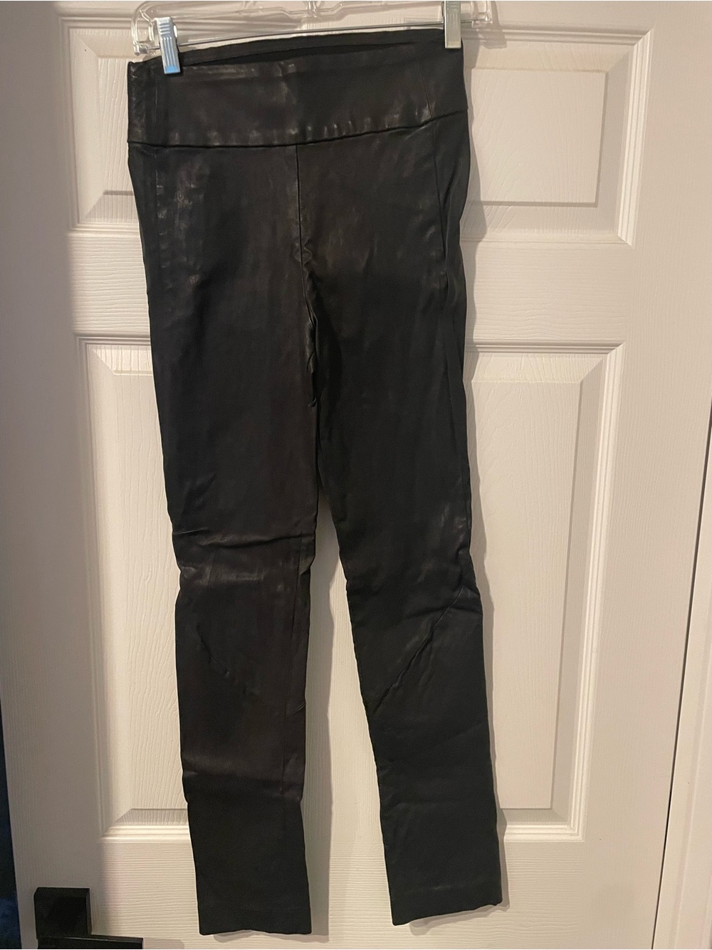 Women’s Black Skinny Leather Jeans